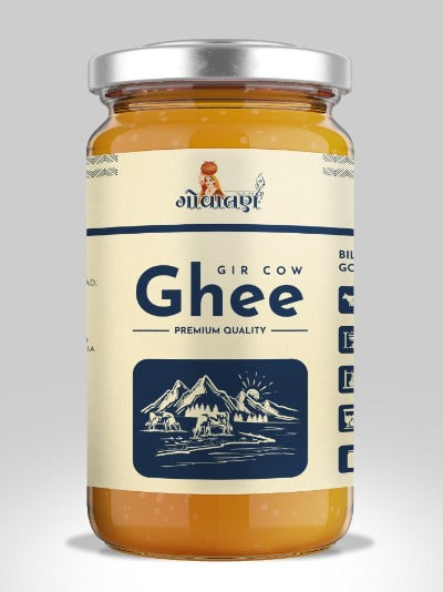 Pure A2 Gir Desi Cow Bilona Ghee | 100% Organic, Ayurvedic Certified | Girgovalan